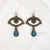 Crybaby Wooden Inlay Earrings - Olive