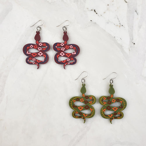 Serpent Earrings - Medium